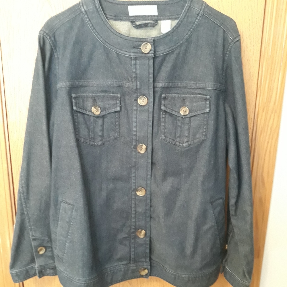 Liz Claiborne dark denim jacket